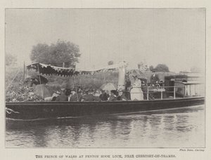 Prinsen av Wales ved Penton Hook Lock, nær Chertsey-on-Thames av English Photographer