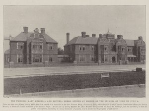 Princess Mary Memorial og Victoria Homes, åpnet i Bognor av hertuginnen av York 9. juli av English Photographer