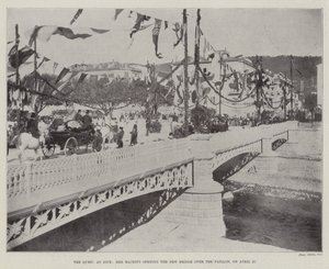 Dronningen i Nice, Hennes Majestet, åpner den nye broen over Paillon 27. april av English Photographer