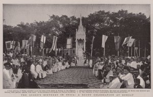 Dronningens bursdag i India, en hinduistisk feiring i Bombay av English Photographer