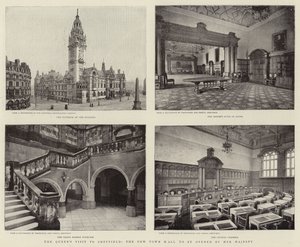 Queens besøker Sheffield, det nye rådhuset som skal åpnes av Hennes Majestet av English Photographer