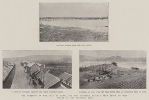 Spørsmålet om lånet til Korea for den nordlige jernbanen fra Seoul til Wiju, scener på den foreslåtte linjen av English Photographer