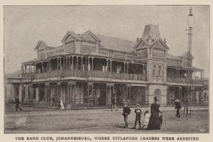 Rand Club, Johannesburg, hvor Uitlander-ledere ble arrestert av English Photographer
