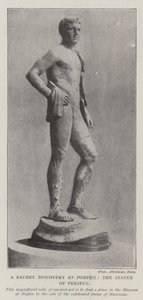 Den nylige oppdagelsen ved Pompeii, Statuen av Perseus av English Photographer