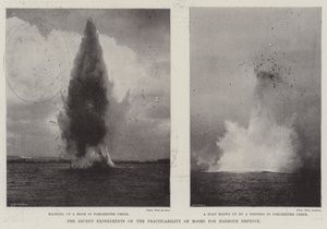 De siste eksperimentene på gjennomførbarheten av bom for havneforsvaret av English Photographer
