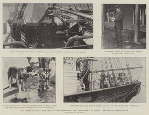 The Return of Lieutenant Pearys Polar Expedition, Windward i Sydney, Cape Breton, 18. september av English Photographer