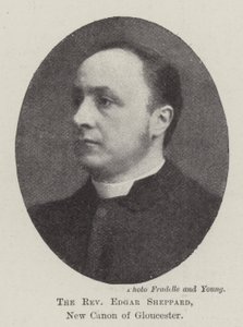 Pastor Edgar Sheppard, den nye kanonen fra Gloucester av English Photographer