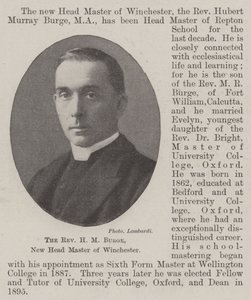 Pastor HM Burge, ny hovedmester i Winchester av English Photographer