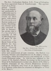 Reverend Prebendary Barlow, ny dekan i Peterborough av English Photographer
