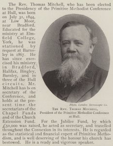 Pastor Thomas Mitchell, president for Primitive Methodist Conference på Hull av English Photographer