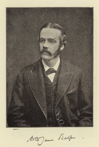 Høyre ære Arthur James Balfour, MP, sjefsekretær for Irland og fremtidig leder av det konservative partiet av English Photographer