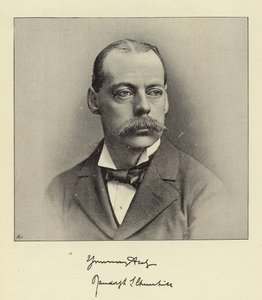 The Right Hon Lord Randolph Churchill, avdøde finansminister og tidligere leder av Underhuset av English Photographer