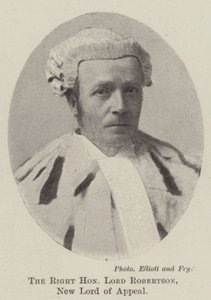 Høyre ærede Lord Robertson, New Lord of Appeal av English Photographer