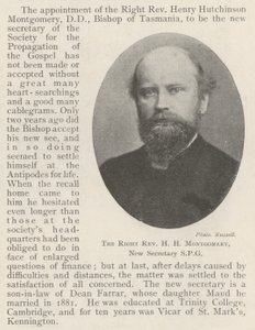 Høyre pastor HH Montgomery, ny sekretær SPG av English Photographer