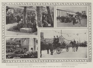 The Royal Colonial Tour, hertugen og hertuginnen av Cornwall og York i Melbourne og Ballarat av English Photographer