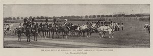 The Royal Review på Aldershot, Queens Carriage på Saluting Point av English Photographer
