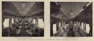 The South Eastern Railway Companies New Vestibule Train av English Photographer