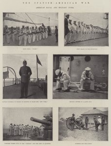 Den spansk-amerikanske krigen, amerikanske marine- og militærtyper av English Photographer