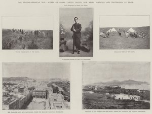 Den spansk-amerikanske krigen, scener på Grand Canary Island, blir nå befestet og forsynt av Spania av English Photographer