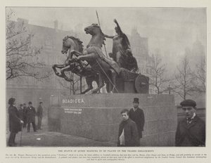 Statuen av dronning Boadicea skal plasseres på Themsen av English Photographer