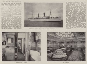 The Steam-Ship Saxon av English Photographer