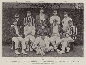 Surrey Eleven, vinnerne av Cricket County Championship, 1894 av English Photographer