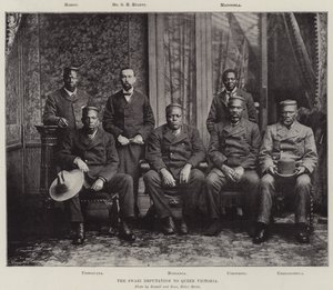 Swazi-deputasjonen til dronning Victoria av English Photographer