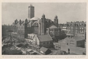 Oversettelsen av restene av St. Edmund, katedralen i Westminster der relikviene til kongen-martyren vil bli nedfelt av English Photographer