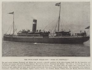 The Twin-Screw Steam-Ship Duke of Cornwall av English Photographer