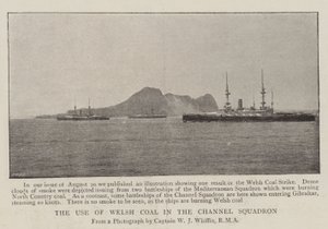 Bruken av walisisk kull i Channel Squadron av English Photographer