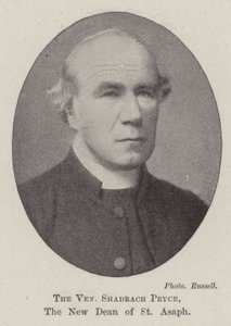 Den ærverdige Shadrach Pryce, den nye dekanen for St. Asaph av English Photographer