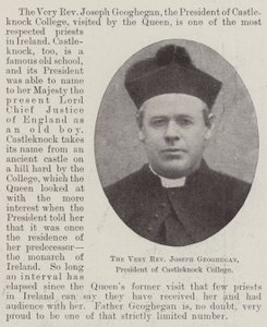 Den svært pastor Joseph Geoghegan, president for Castleknock College av English Photographer