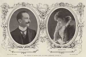 Bryllupet til Madame Patti og Baron Cederstrom, 25. januar av English Photographer