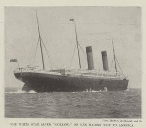 The White Star Liner Oceanic, på sin jomfrutur til Amerika av English Photographer