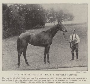 Vinneren av Oaks, Mr RS Sieviers Scepter av English Photographer