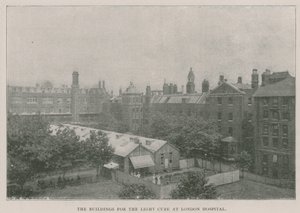 Bygningene for lyskuren ved London Hospital av English Photographer