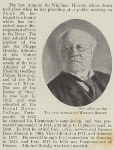 Avdøde admiral Sir Windham Hornby av English Photographer