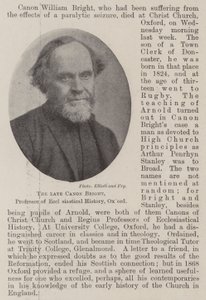 Avdøde Canon Bright, professor i kirkehistorie, Oxford av English Photographer