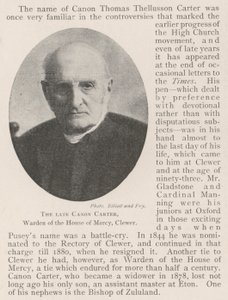 Den avdøde Canon Carter, Warden of the House of Mercy, Clewer av English Photographer