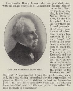 Avdøde kommandør Henry James av English Photographer