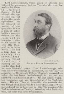 Den avdøde jarlen av Londesborough av English Photographer