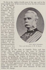 Avdøde general JW S Smith av English Photographer