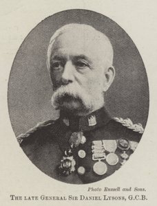 Avdøde general Sir Daniel Lysons, GCB av English Photographer