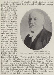 Avdøde general Sir Edward Lugard av English Photographer