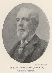 Avdøde general Sir John Cox, Krim-veteran av English Photographer