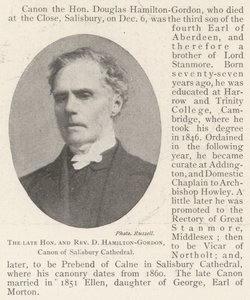 Den avdøde ærede og pastor D Hamilton-Gordon, kanon fra Salisbury Cathedral av English Photographer