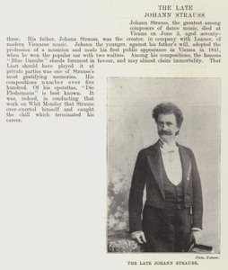 Avdøde Johann Strauss av English Photographer