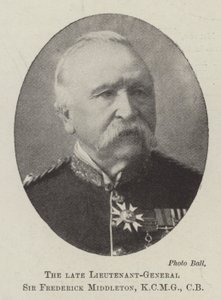 Avdøde generalløytnant Sir Frederick Middleton, KCMG, CB av English Photographer