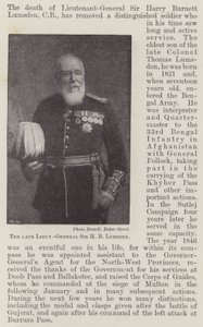Avdøde generalløytnant Sir H B Lumsden av English Photographer