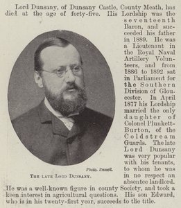 Avdøde Lord Dunsany av English Photographer